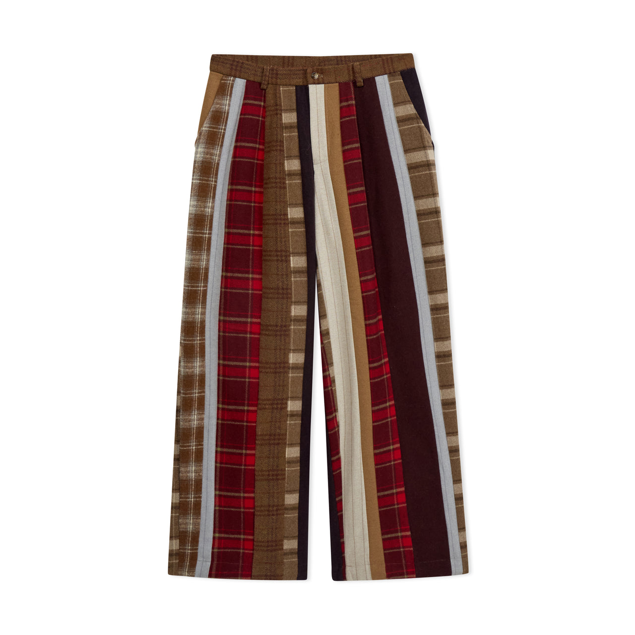 Striped Face Patchwork Suit Bottom [Multi]