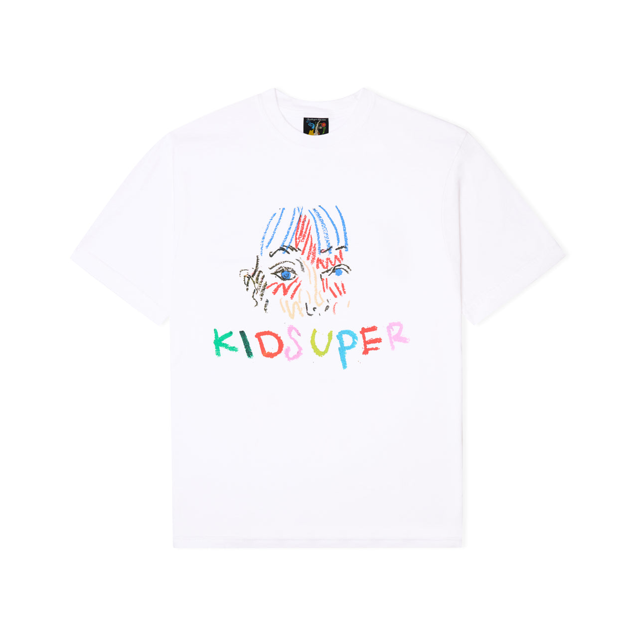 Crayon Face Tee [White]