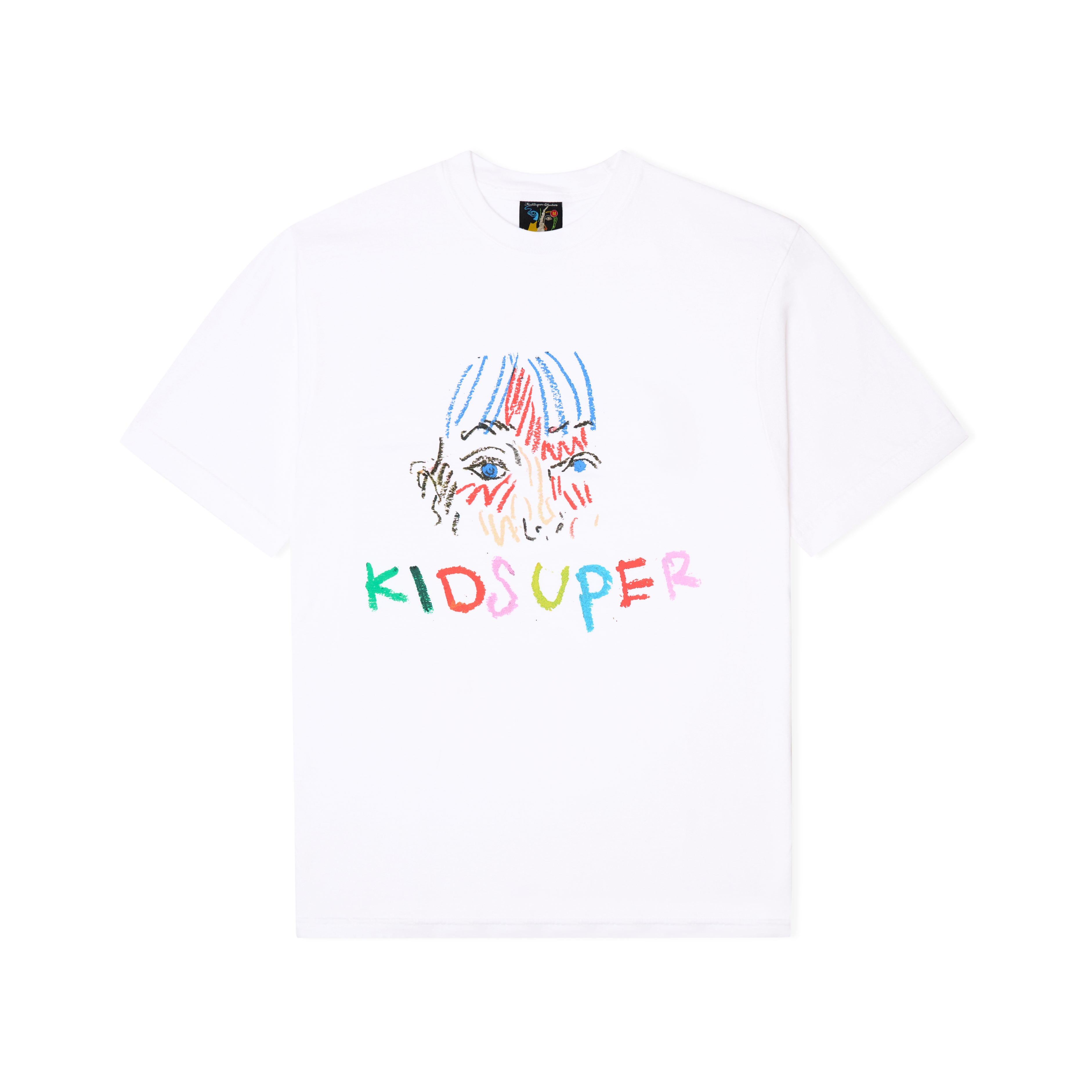 Crayon Face Tee [White]