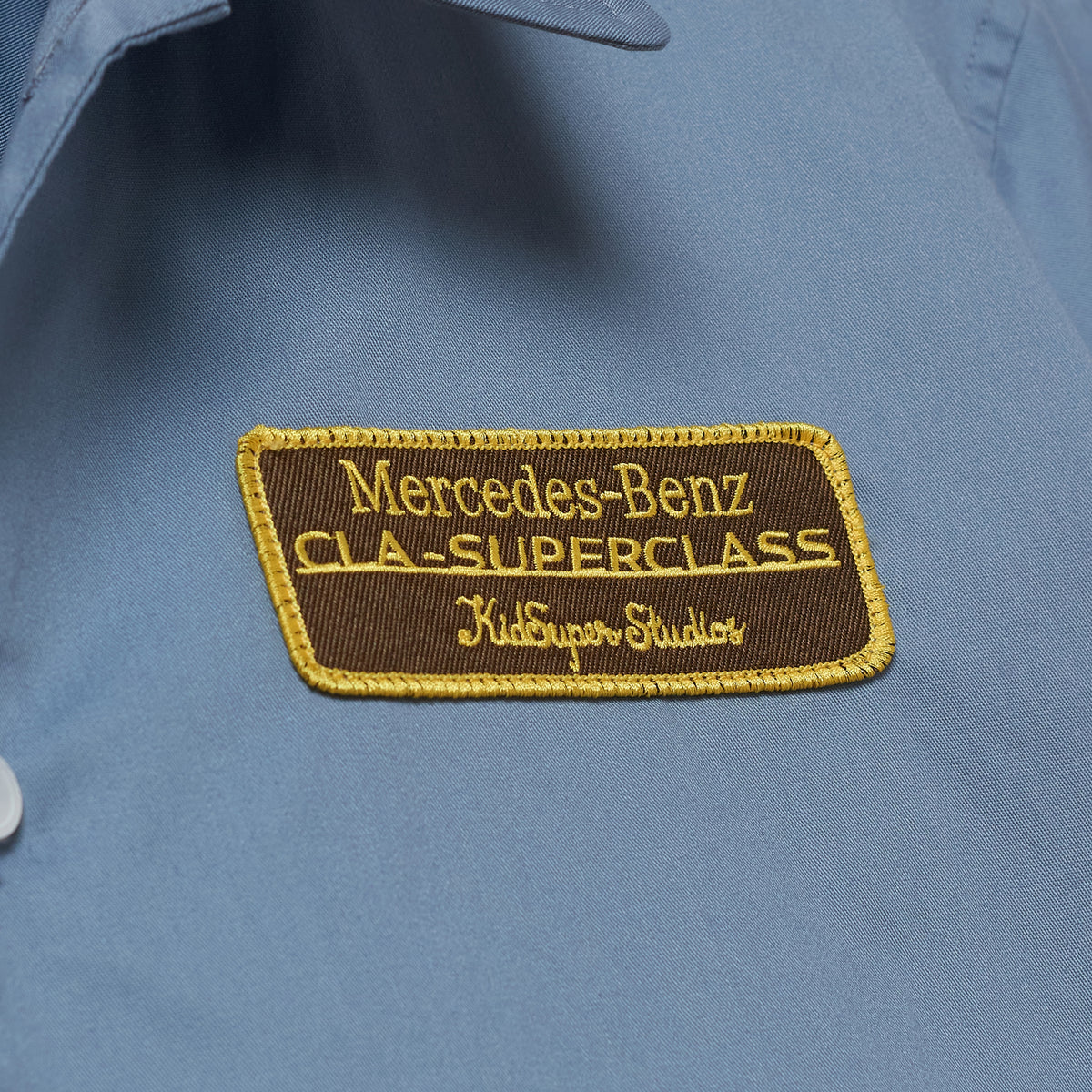 KidSuper X Mercedes-Benz Cropped Work Shirt [Blue]