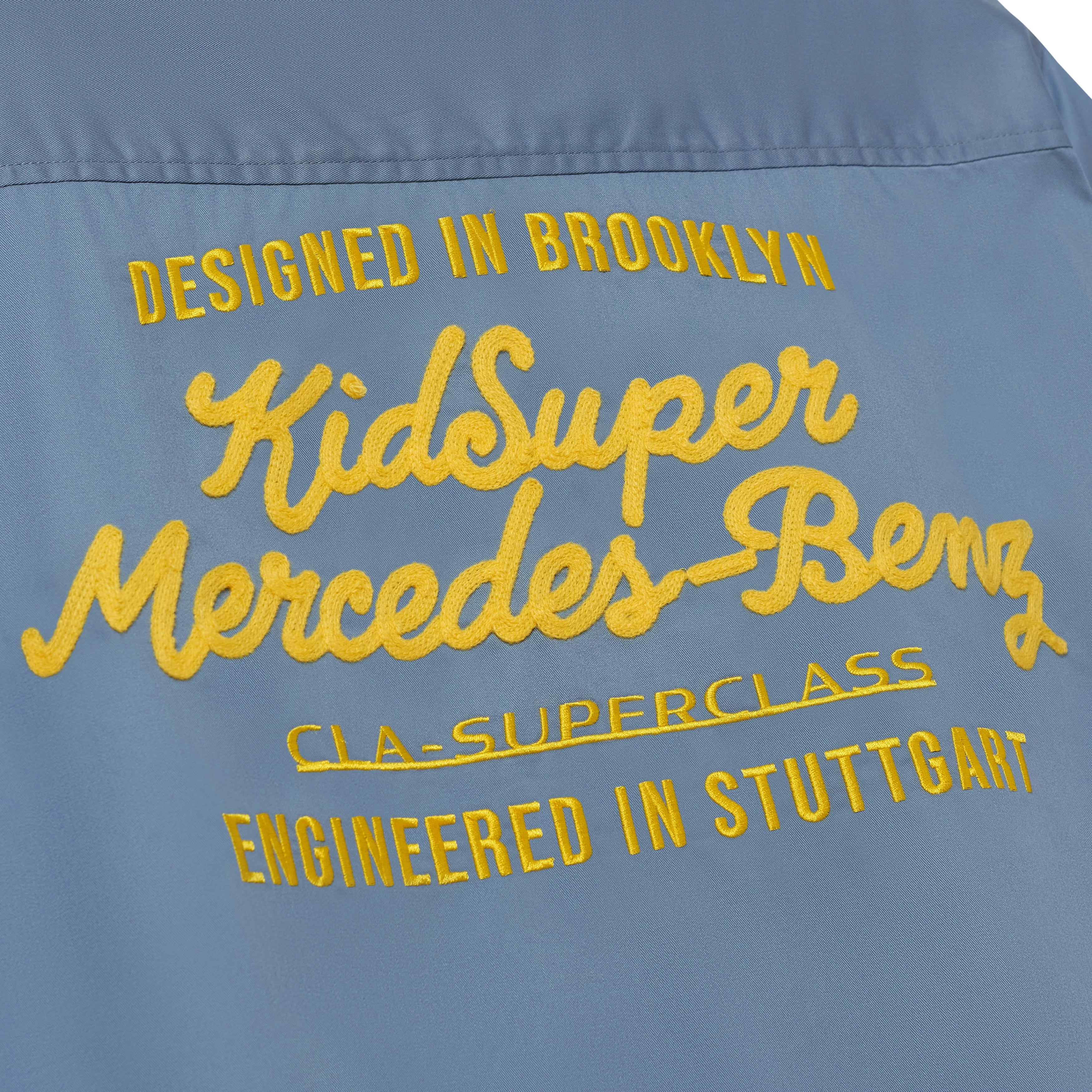 KidSuper X Mercedes-Benz Cropped Work Shirt [Blue]