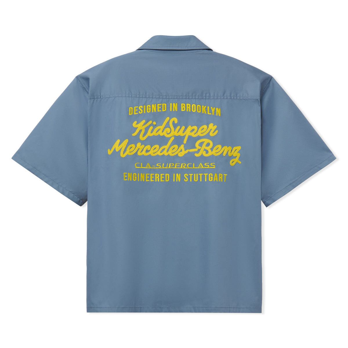 KidSuper X Mercedes-Benz Cropped Work Shirt [Blue]