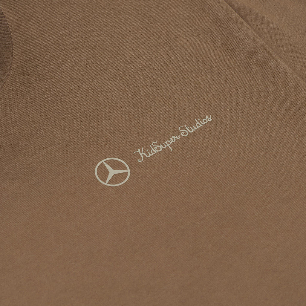 KidSuper X Mercedes-Benz Washed Tee [Washed Brown]