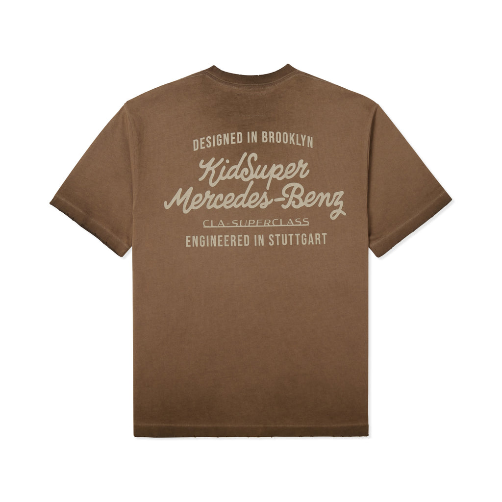 KidSuper X Mercedes-Benz Washed Tee [Washed Brown]
