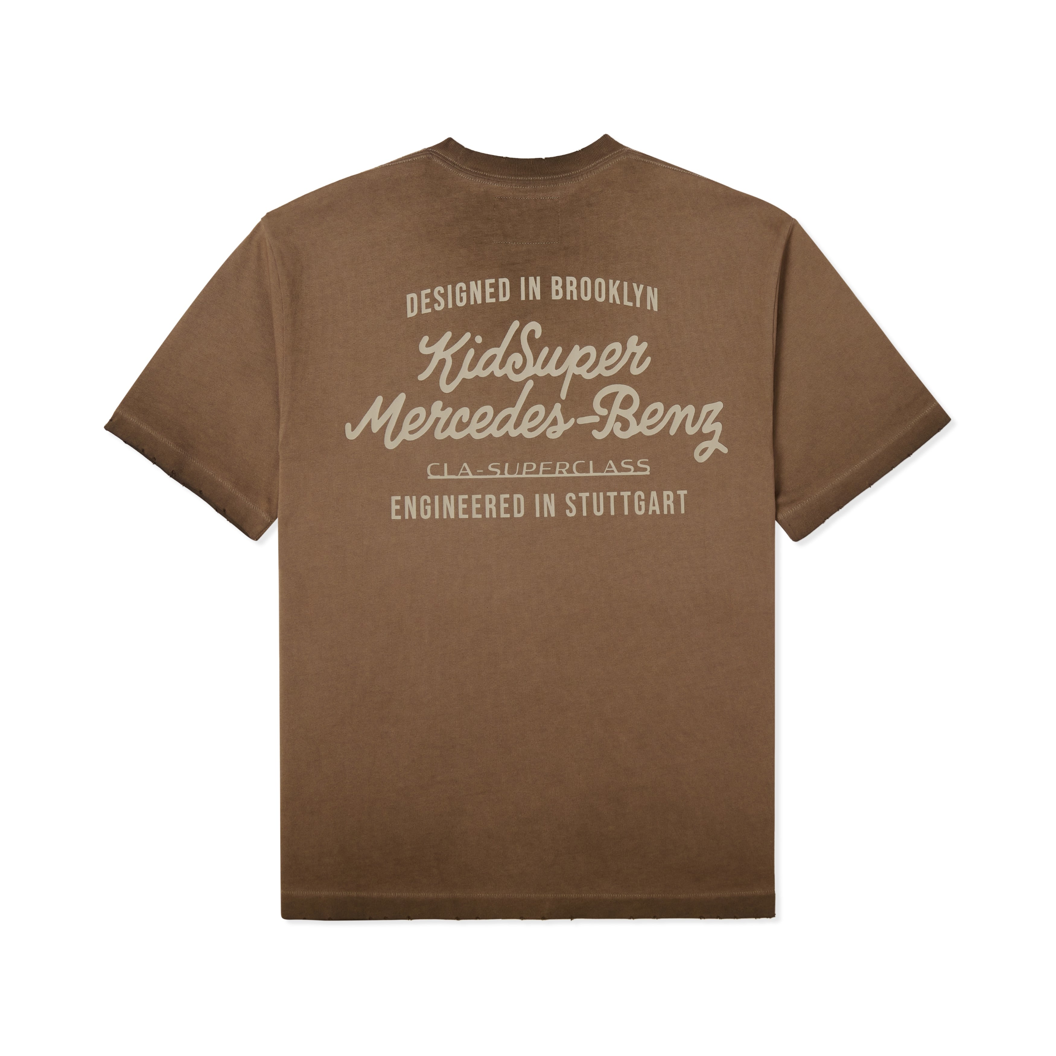 KidSuper X Mercedes-Benz Washed Tee [Washed Brown]