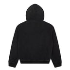 Patchwork Face Heavyweight Zip Up Hoodie [Black]