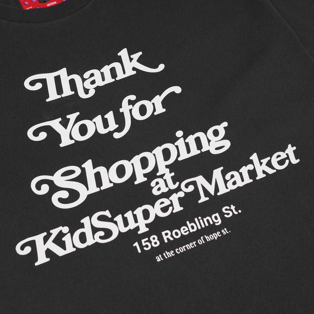 Thank You for Shopping Tee [Washed Black]