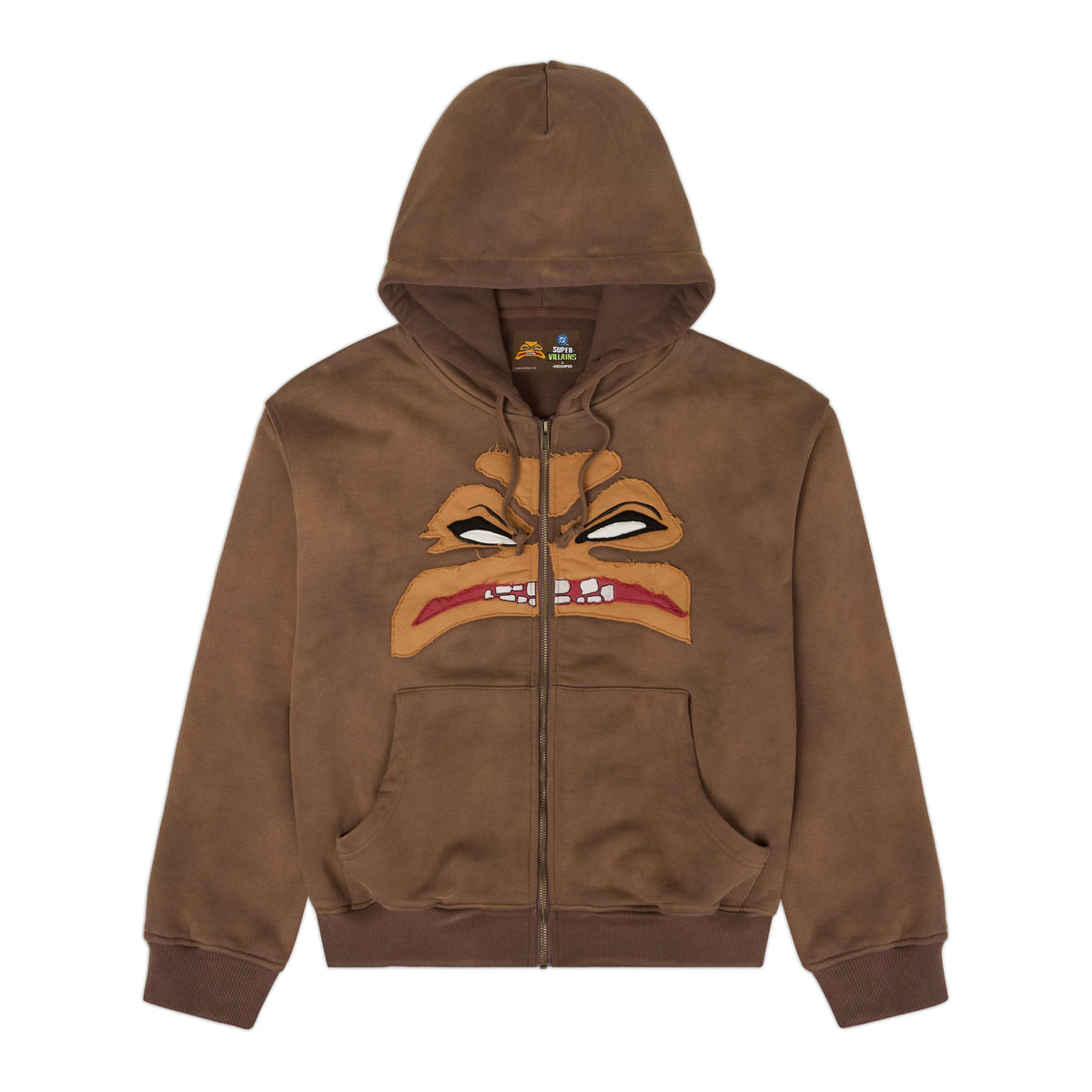 Clayface Face Hoodie [Brown] – front