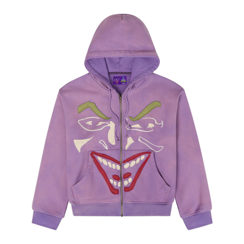 The Joker Face Hoodie [Purple] – front