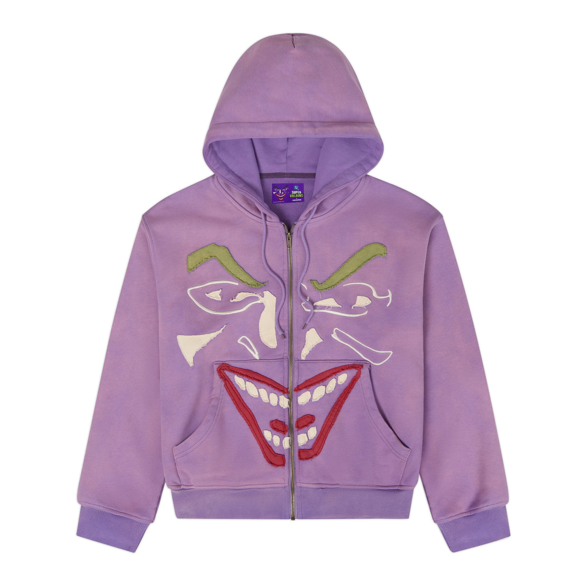 The Joker Face Hoodie [Purple] – front