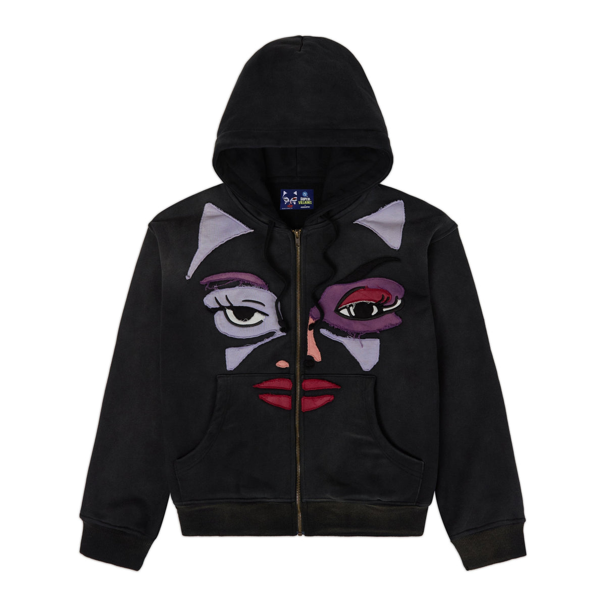 Catwoman Face Hoodie [Black] – front