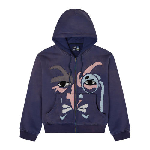 The Penguin Face Hoodie [Navy] – front