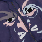 The Penguin Face Hoodie [Navy] – face detail