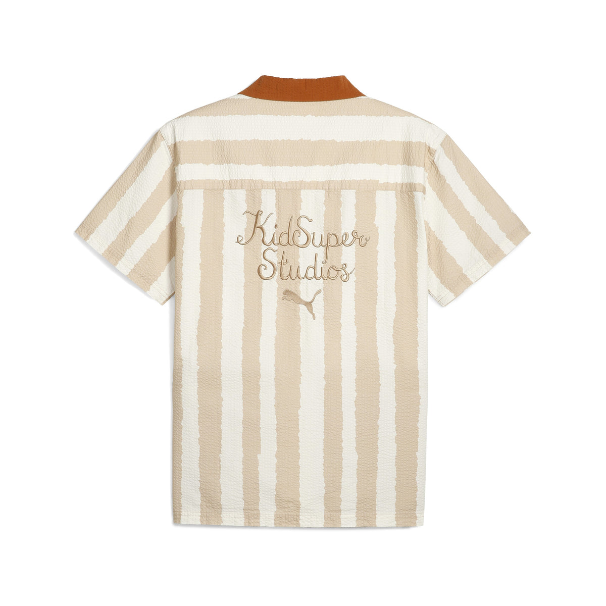 PUMA X KIDSUPER FACE SEERSUCKER SHIRT [Alpine Snow]