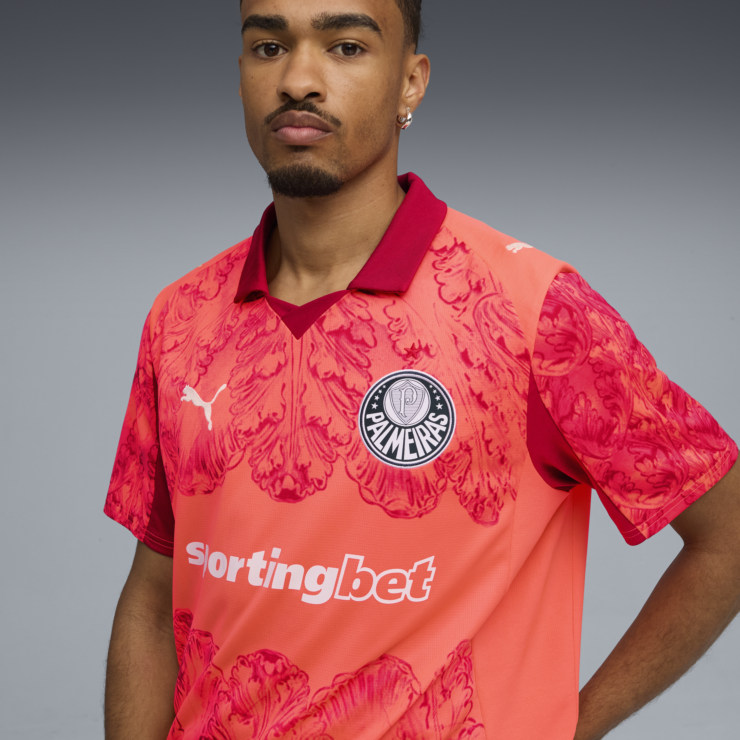 SE Palmeiras Jersey Replica [Glowing Red/Dark Crimson]