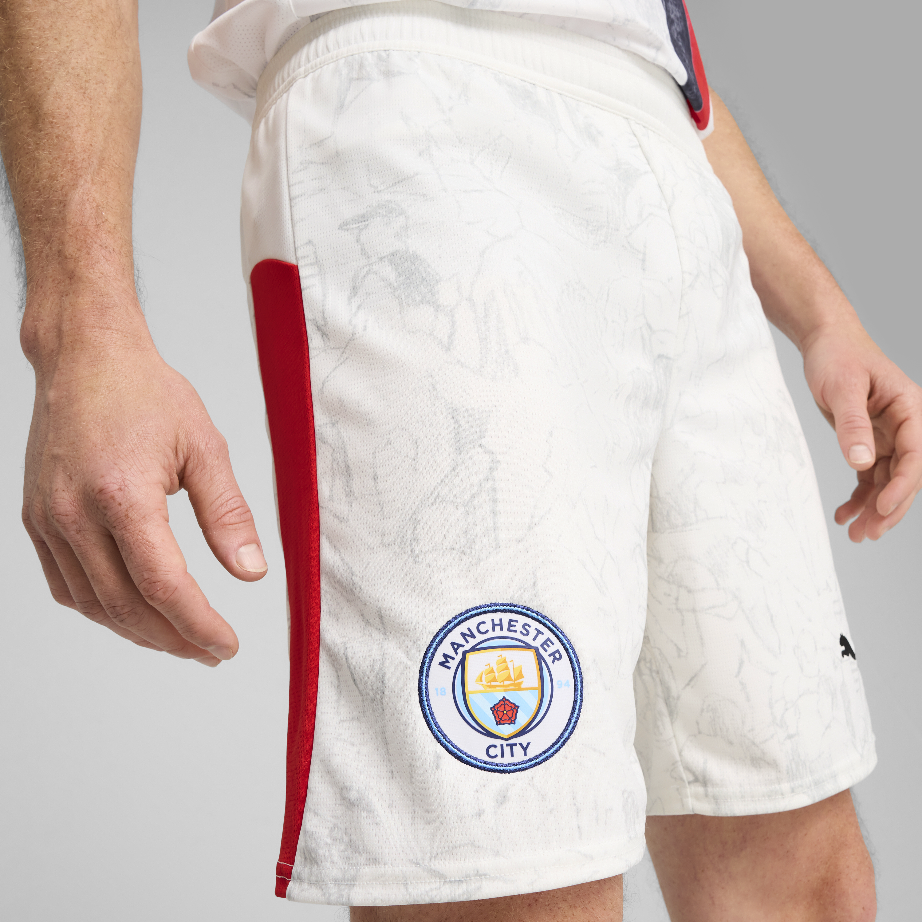 Man City FC Shorts Replica [puma white/puma black] - KidSuper
