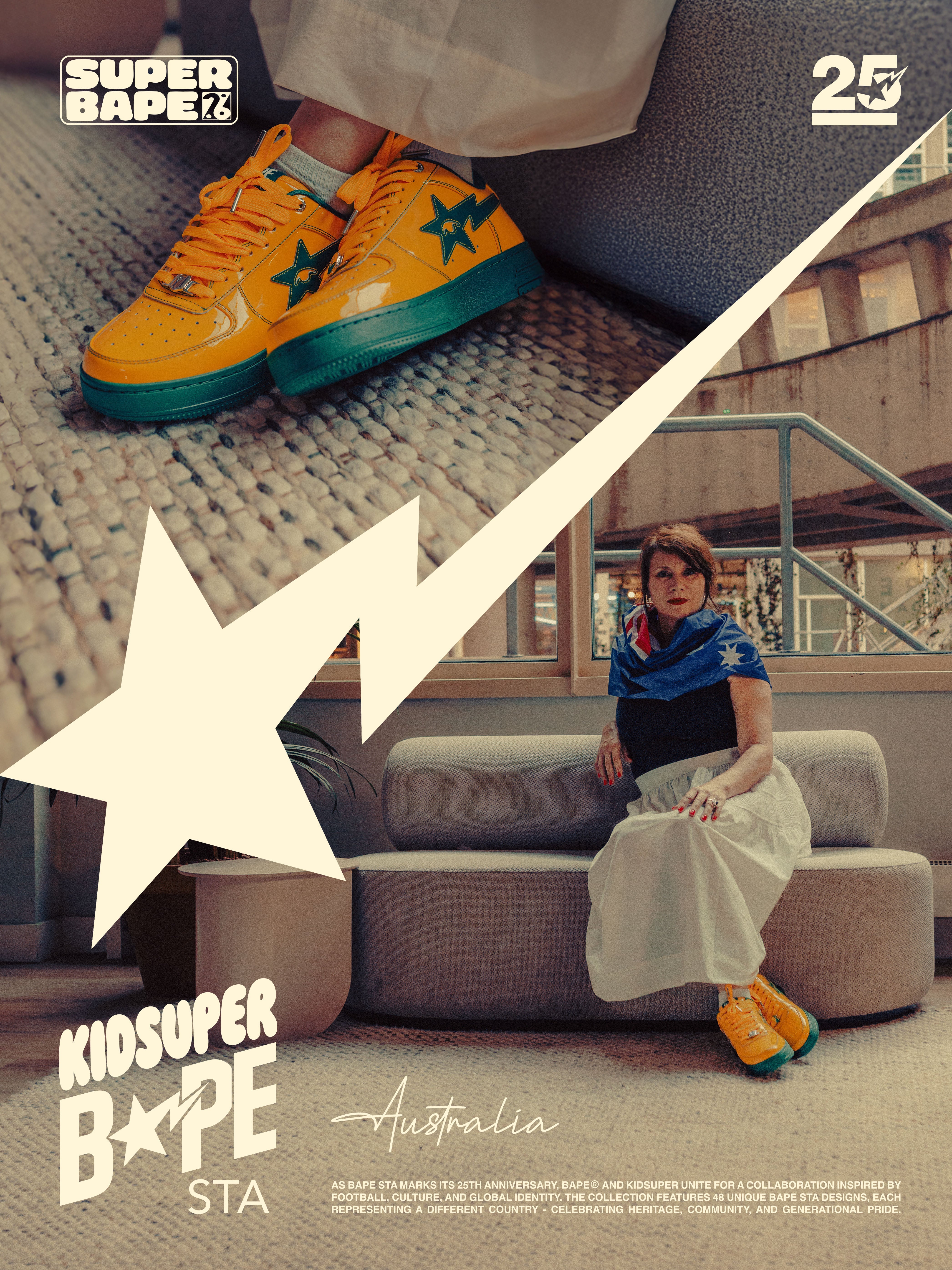 BAPE x World Cup Sneaker - Australia - KidSuper