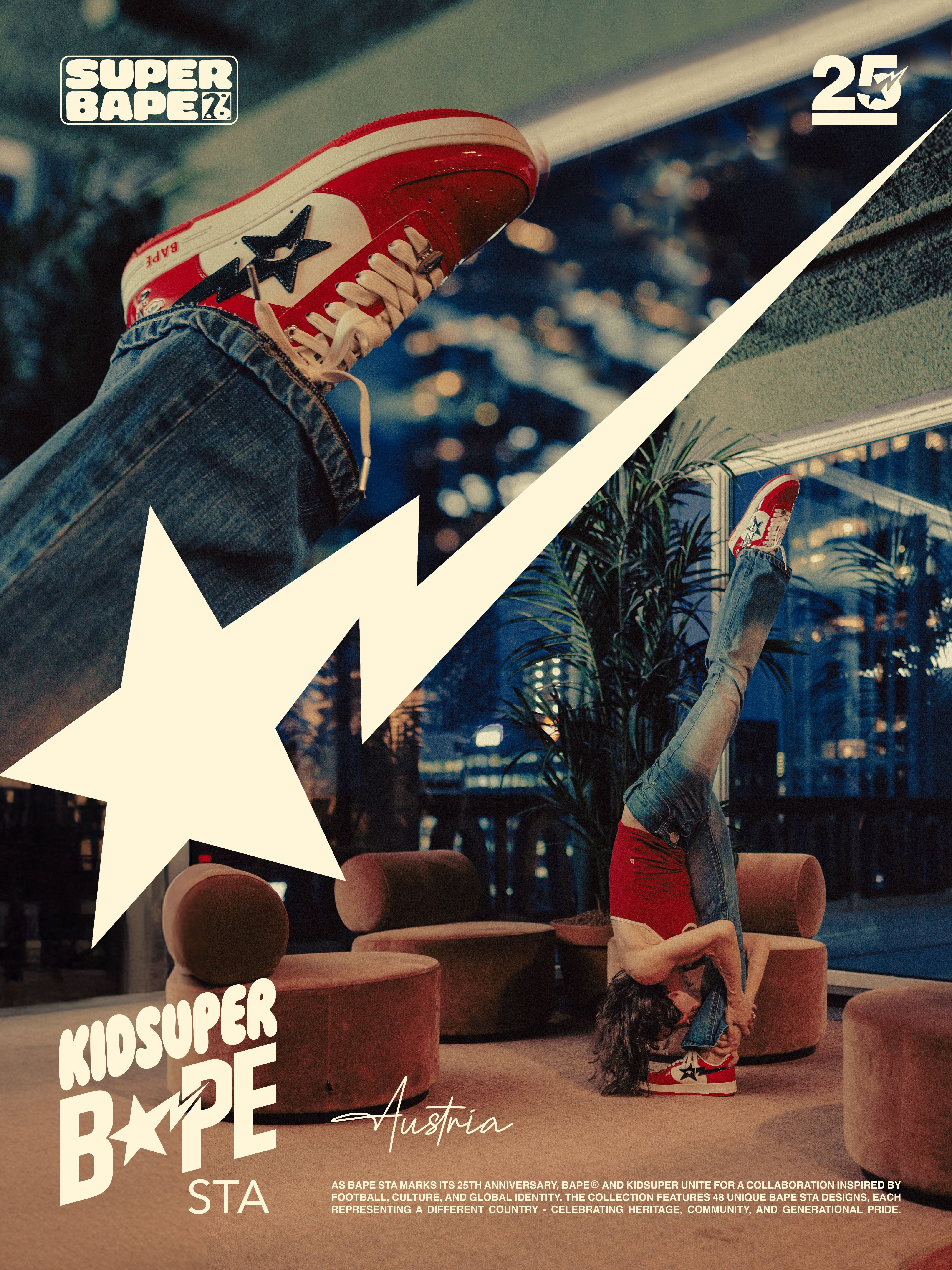 BAPE x World Cup Sneaker - Austria - KidSuper