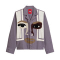 Face Camp Collar Button Up Longsleve [Plum]