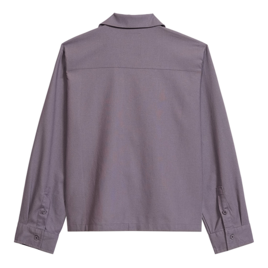 Face Camp Collar Button Up Longsleve [Plum]