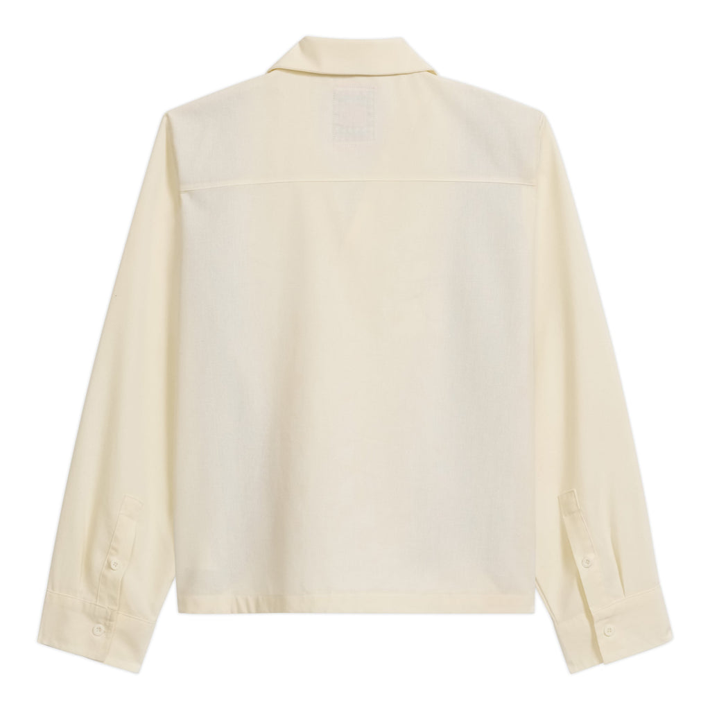 Face Camp Collar Button Up Longsleve [Cream]