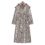 Printed KS Snakeskin Trench [Black/White]
