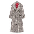 Printed KS Snakeskin Trench [Black/White]