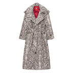 Printed KS Snakeskin Trench [Black/White]