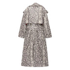 Printed KS Snakeskin Trench [Black/White]