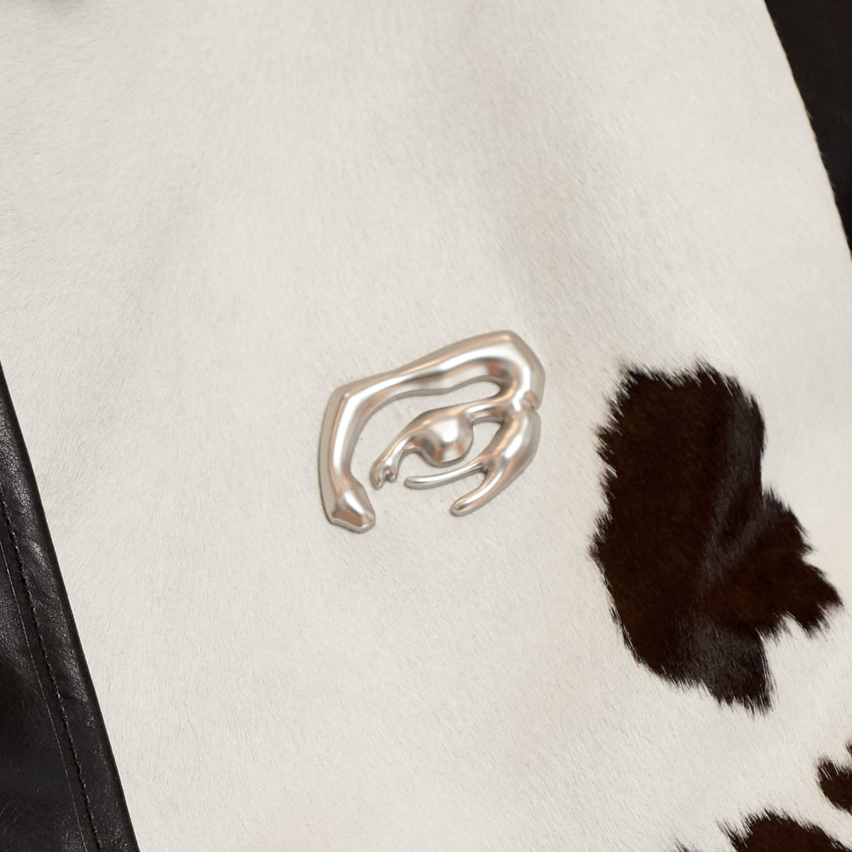 Cowhair Leather Jacket [Black]