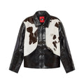 Cowhair Leather Jacket [Black]