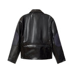 Cowhair Leather Jacket [Black]