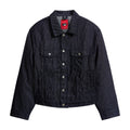 Stripe Dove Denim Jacket [Dark Blue]