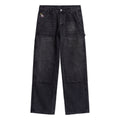 Eye Badge Washed Double Knee Pant [Black]