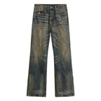 Slim Flare Dove Denim Pant [Deep Washed]