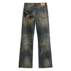 Slim Flare Dove Denim Pant [Deep Washed]