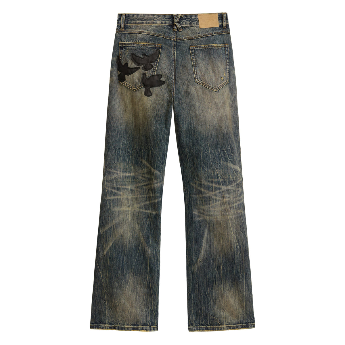 Slim Flare Dove Denim Pant [Deep Washed]
