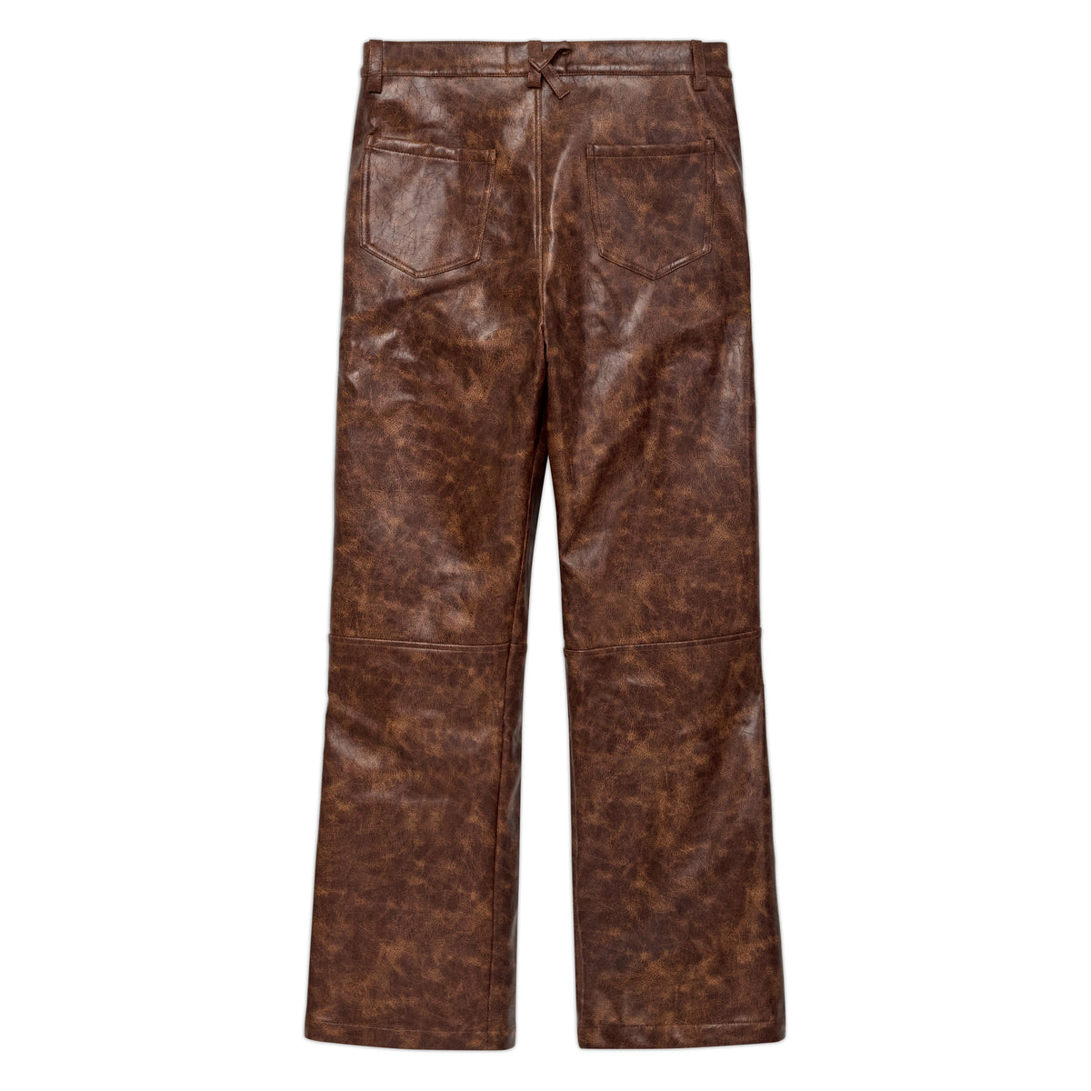 Fireman Clasp Leather Pant [Brown]