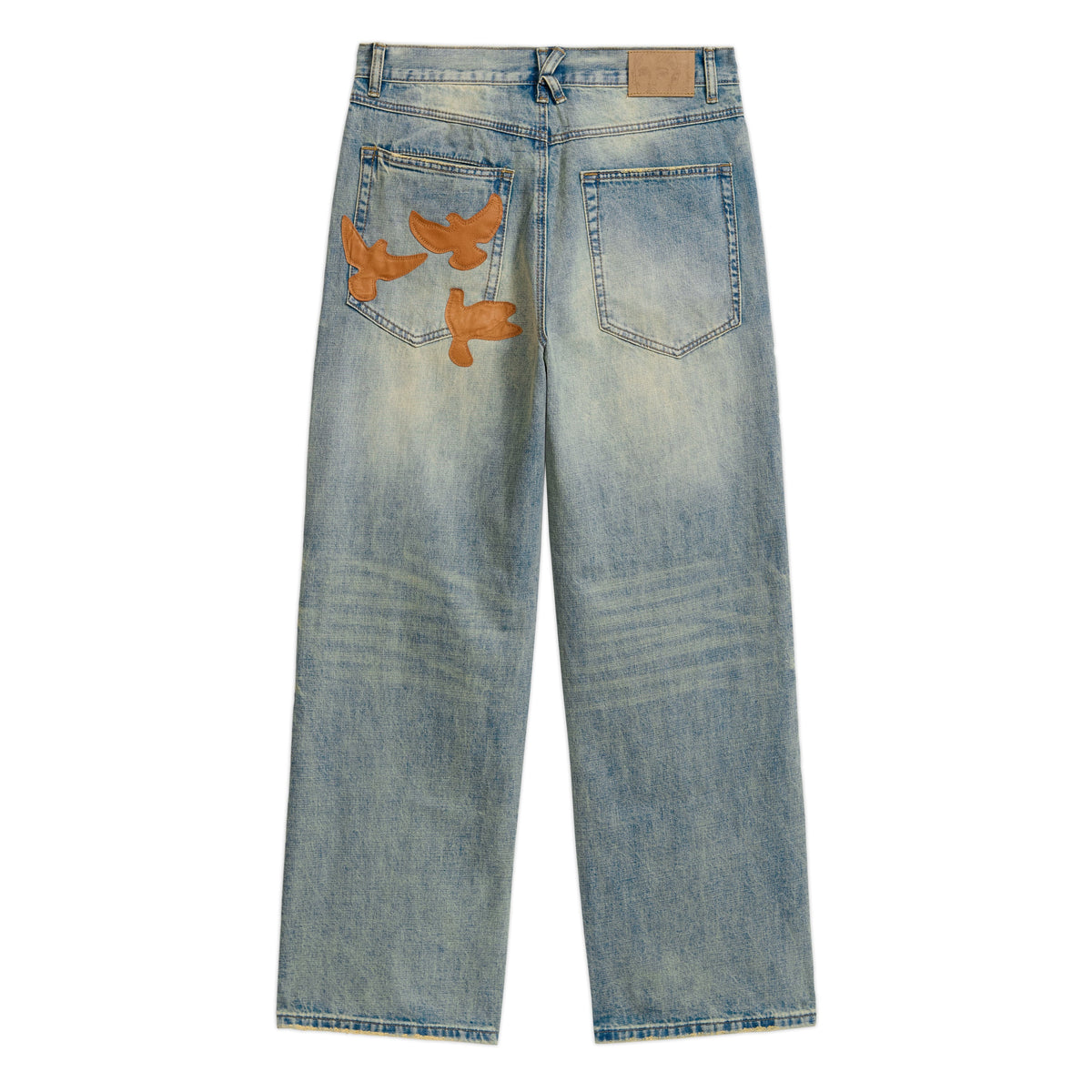 Light Wash Dove Denim Pants [Light Mud Wash]