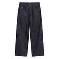 Stripe Dove Denim Pants [Dark Blue]
