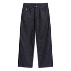 Stripe Dove Denim Pants [Dark Blue]