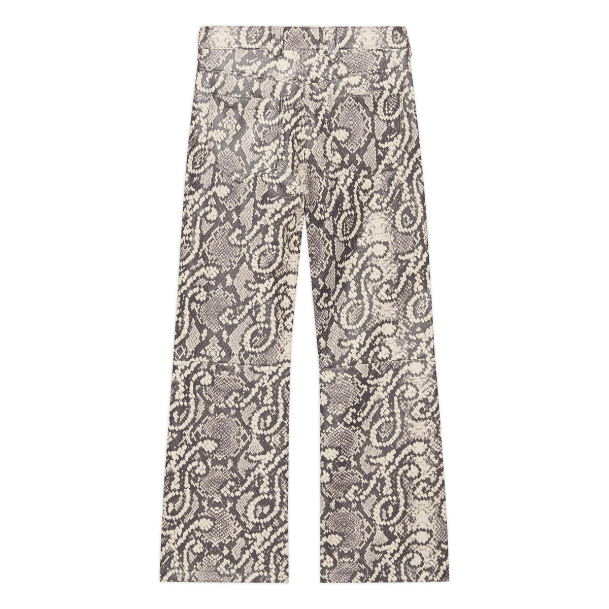 Printed Snakeskin Suit Bottom [White]