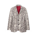 Printed Snakeskin Suit Blazer [White]