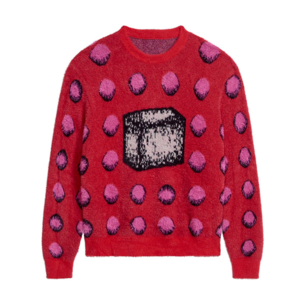 Outside the Box Jaquard Sweater [Red]