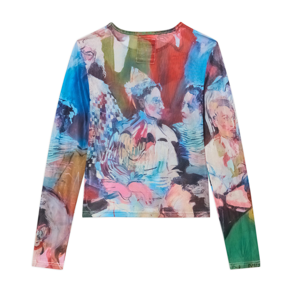 Café de la Printed Mesh Top [Multi]