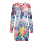 Café de la Printed Mesh Dress [Multi]