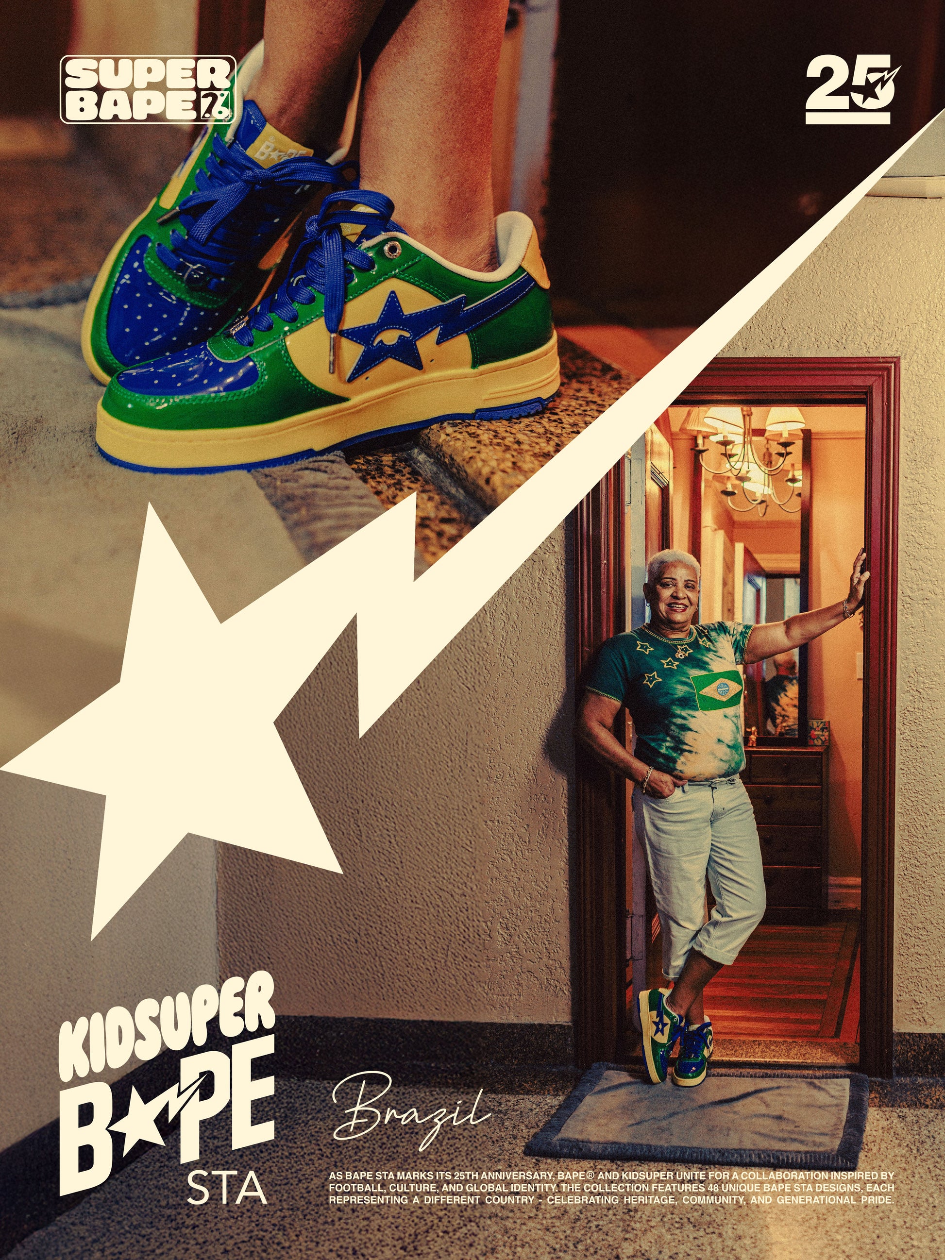 Brazil - KidSuper x BAPE Bapesta 13