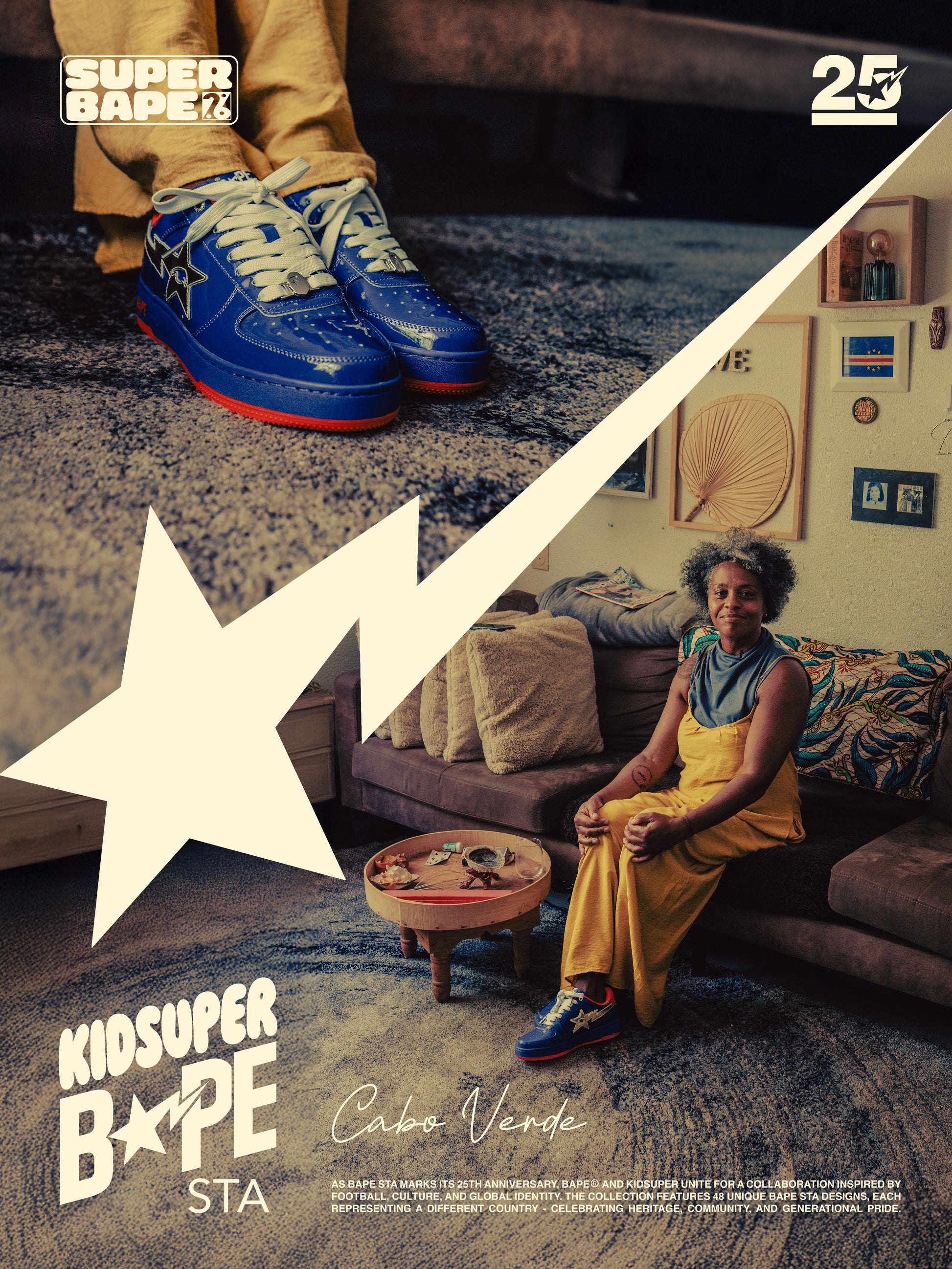 Cape Verde - KidSuper x BAPE Bapesta 12