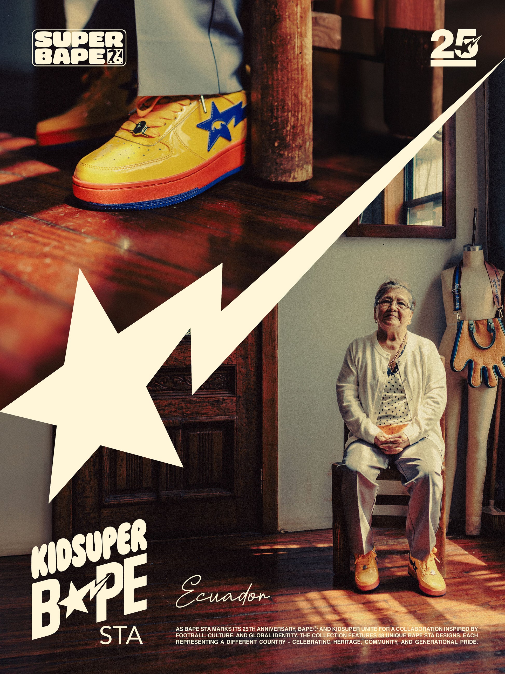 Ecuador - KidSuper x BAPE Bapesta 12