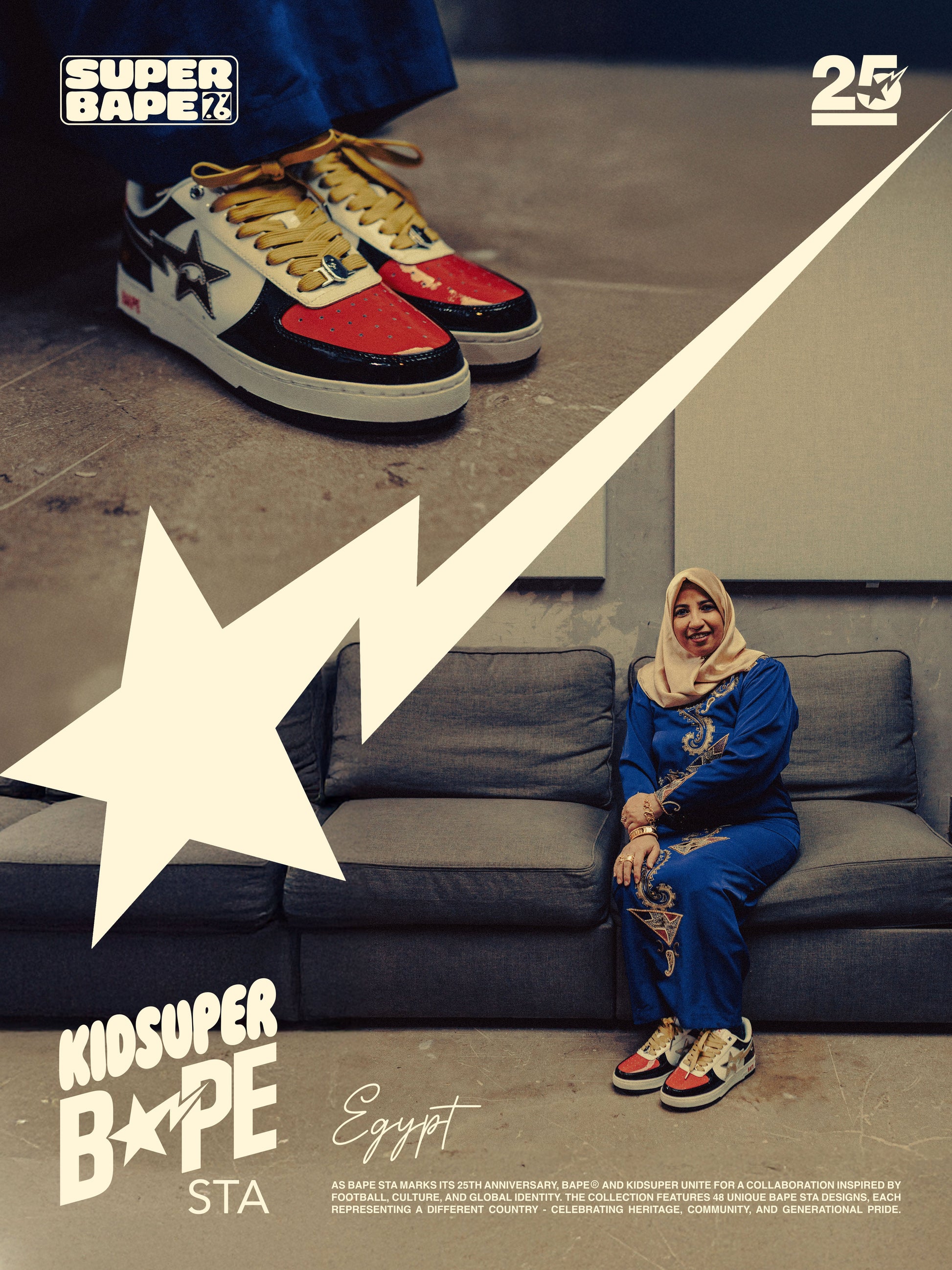 Egypt - KidSuper x BAPE Bapesta 12